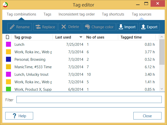 manictime remove tag manictime remove tag