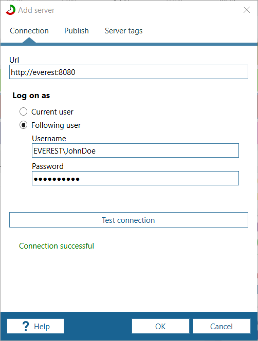 manictime server setup