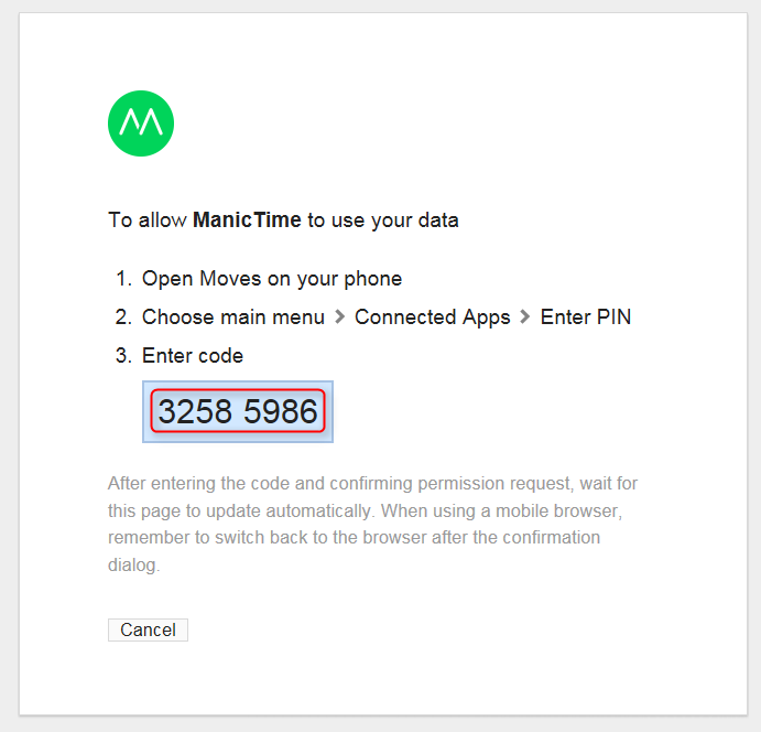 clear manictime data